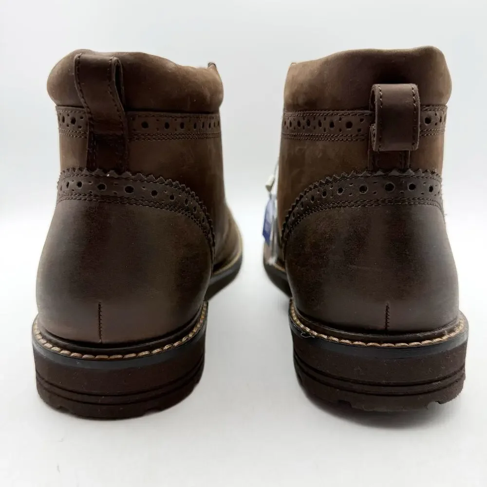 Nunn Bush Mens Ozark II Plain Toe Chukka Boots Size 10.5 M Brown Leather NIB